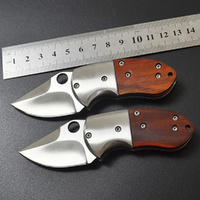 Small Mini Stainless Steel Folding Pocket Knife Keychain Blade Outdoor Survival Tactical Camping thumbnail