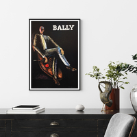 Wall Art 60cmx90cm Bally Man & Woman 2 Sets Black Frame Canvas thumbnail