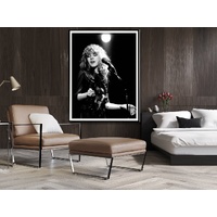 Wall Art 30cmx40cm Young Stevie Nicks in Concert Poster, Black Frame Canvas thumbnail