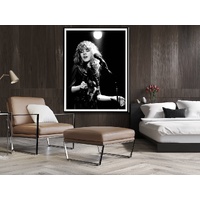 Wall Art 70cmx100cm Young Stevie Nicks in Concert Poster, Black Frame Canvas thumbnail