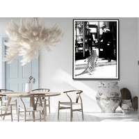 Wall Art 90cmx135cm Luxury Brand Leopard Jewelry Shop Poster, Black Frame Canvas thumbnail