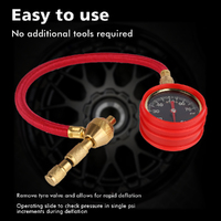 X-BULL Tyre Deflators Tire Automatic 4WD Pressure Gauge 4 Brass Deflator thumbnail