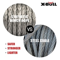 X-BULL Winch Rope 5.5mm x 13m Dyneema Synthetic Rope Tow Recovery Offroad 4wd4x4 thumbnail