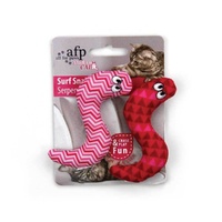 4x Pack Surf Snakes 9cm Catnip Cat Crinkle Toy Chase Kitten Teaser thumbnail