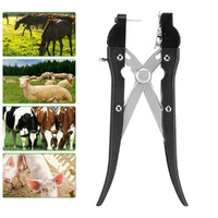 Ear Tag Applicator Plier + Case - Alloy Livestock Animal Cattle Punch Tagger thumbnail
