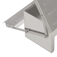11L Automatic Chook Chicken Feeder Poultry Auto Treadle Aluminium Metal Feeders thumbnail