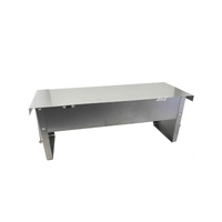 6.5L Automatic Chook Chicken Feeder Poultry Auto Treadle Galvanised Metal Coop thumbnail