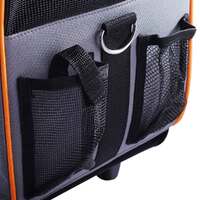 Pet Trolley Dog Cat Puppy Travel Wheeled Cart Portable Foldable Carrier Orange thumbnail