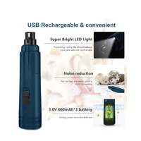 LED Light Pet Nail Grinder Dog Cat Electric Trimmer 2 Speed Rechargeable Filer thumbnail