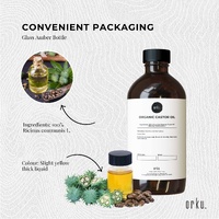 500ml Organic Castor Oil - Hexane Free Cold Pressed Anti Oxidant Skin Hair Care thumbnail