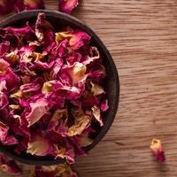 50g Organic Dried Red Rose Petals - Wedding Confetti Rosa Centifolia Flower thumbnail