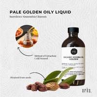 100ml Organic Jojoba Oil - Golden Pure Cold Pressed Seed For Hair Skin Nails thumbnail