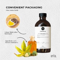 1L Castor Oil - Hexane Free Cold Virgin Pressed Skin Hair Care thumbnail