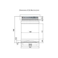 10x 2L Wide Mouth Plastic Jars and Lids Black - Empty Protein and Powder Tubs thumbnail