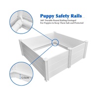 Dog Whelping Box 1.15m x 1.15m x 0.48m - Puppy Birthing PVC Pen thumbnail