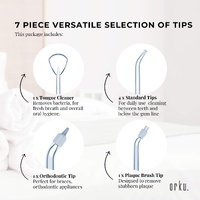 Water Jet Dental Flosser 600ml Black - Electric Oral Pressure Tooth Irrigator thumbnail