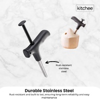 5x Kitchee Coconut Opener - Stainless Steel Hole Punch Kitchen Tool thumbnail