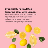 150g Sugaring Wax with Lemon with Reusable Strips - Home Hair Removal Kit thumbnail