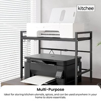 Kitchee Microwave Single Shelf - Expanding Storage Rack Kitchen Organiser Stand thumbnail