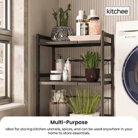 Kitchee Microwave Double Shelf - Expanding Storage Rack Kitchen Organiser Stand thumbnail