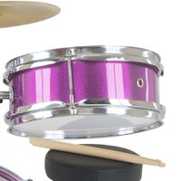 Karrera Childrens 4pc Drum Kit - Purple thumbnail