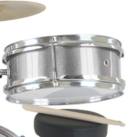 Karrera Childrens 4pc Drum Kit - Silver thumbnail