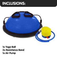 Powertrain Fitness Yoga Ball Home Gym Workout Balance Trainer Blue thumbnail