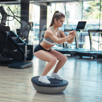 Powertrain Fitness Yoga Ball Home Gym Workout Balance Trainer Grey thumbnail