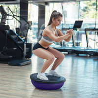 Powertrain Fitness Yoga Ball Home Gym Workout Balance Trainer Purple thumbnail