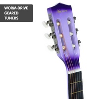 Karrera Childrens Acoustic Guitar Kids - Purple thumbnail