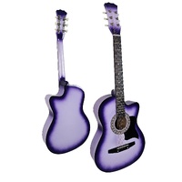 Karrera 38in Cutaway Acoustic Guitar with guitar bag - Purple Burst thumbnail