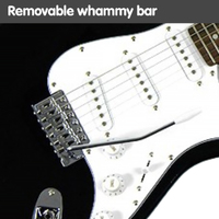 Karrera 39in Electric Guitar - Black thumbnail