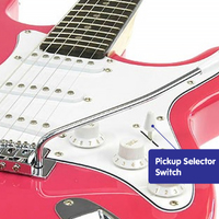 Karrera 39in Electric Guitar  - Pink thumbnail