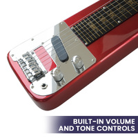 Karrera 6-String Steel Lap Guitar - Metallic Red thumbnail