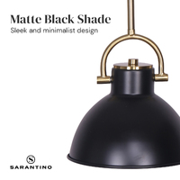 Sarantino Black and Gold Pendant Light thumbnail