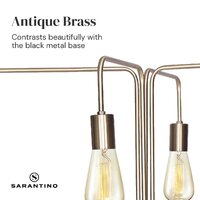 Sarantino Modern Exposed Bulb 4-Arm Industrial Light Floor Lamp thumbnail