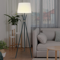 Sarantino Tripod Floor Lamp in Metal and Antique Brass thumbnail