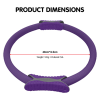 Powertrain Pilates Ring Band Yoga Home Workout Exercise Band Purple thumbnail