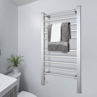 Pronti Heated Towel Rack Electric Bathroom Towel Rails Warmer Ev-160- Silver thumbnail