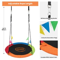 Kahuna Kids 1.2m Tree Saucer Swing Set Round 400kg With Straps Capacity Outdoor thumbnail