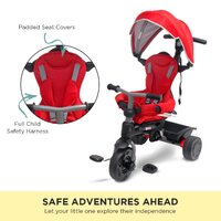 Veebee Explorer 3-stage Kids Trike With Canopy - Red thumbnail
