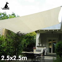 Wallaroo Waterproof Outdoor Shade Sail Sun Cloth Square 2.5x2.5M thumbnail