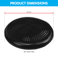Powertrain Yoga Stability Disc Home Gym Pilates Balance Trainer Black thumbnail