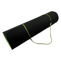 Powertrain TPE Pilates Exercise Yoga Mat 8mm - Black Green thumbnail
