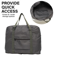 Shopper Bag Travel Duffle Bag Foldable Laptop Luggage Nylon KO-BOSTON KHAKI thumbnail