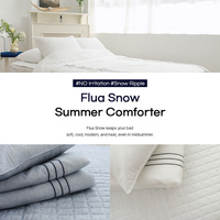 Saesom Flua Snow Comforter Set Queen Cool Quilt Bedspread WHITE thumbnail