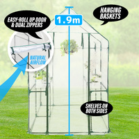 Home Ready Garden Greenhouse Shed PVC Cover Only Apex 190cm thumbnail