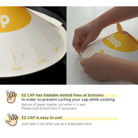 100X Paper Lid for Frypan Disposable Cooking Pan Cap Oli Splash Protection thumbnail
