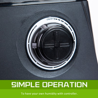 Air Humidifier Ultrasonic Cool Diffuser 6L BLACK thumbnail