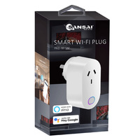 2X Sansai Powerpoint Surge Protector Adaptor Double Vertical thumbnail